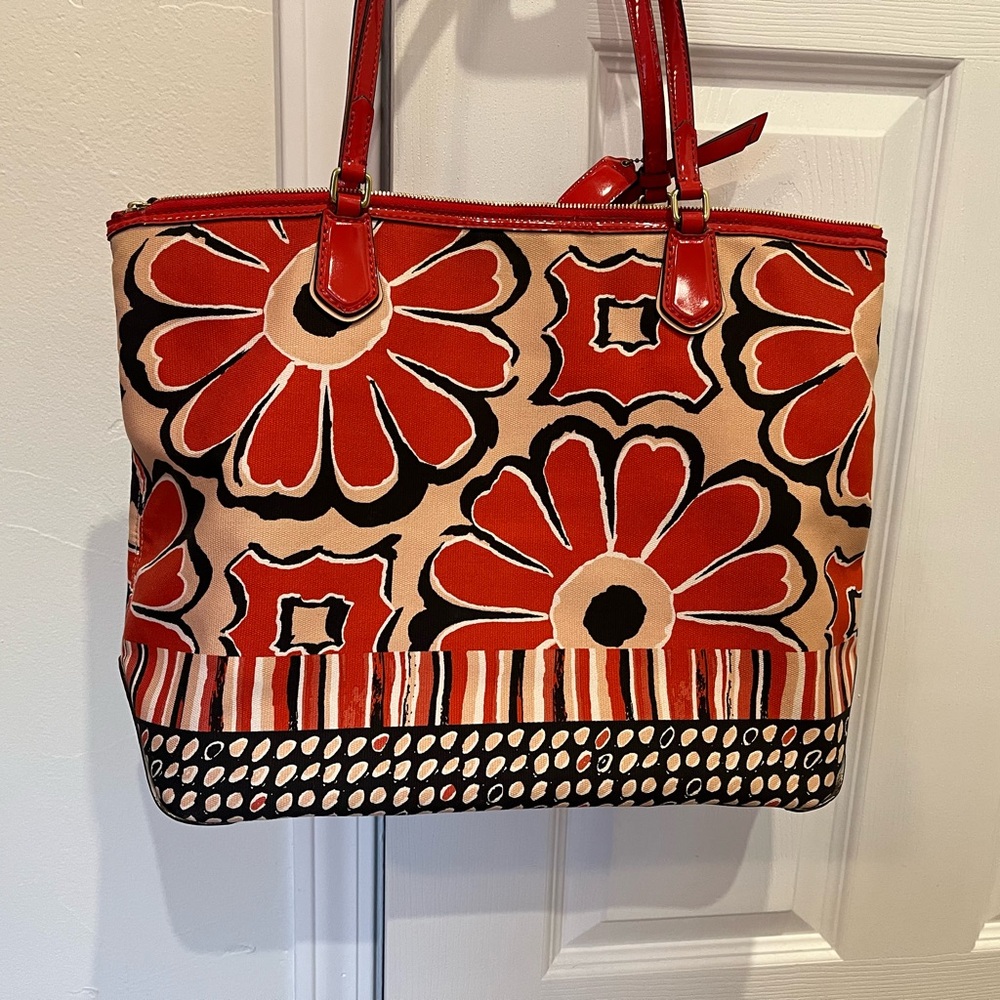 Coach Floral Tote Bag